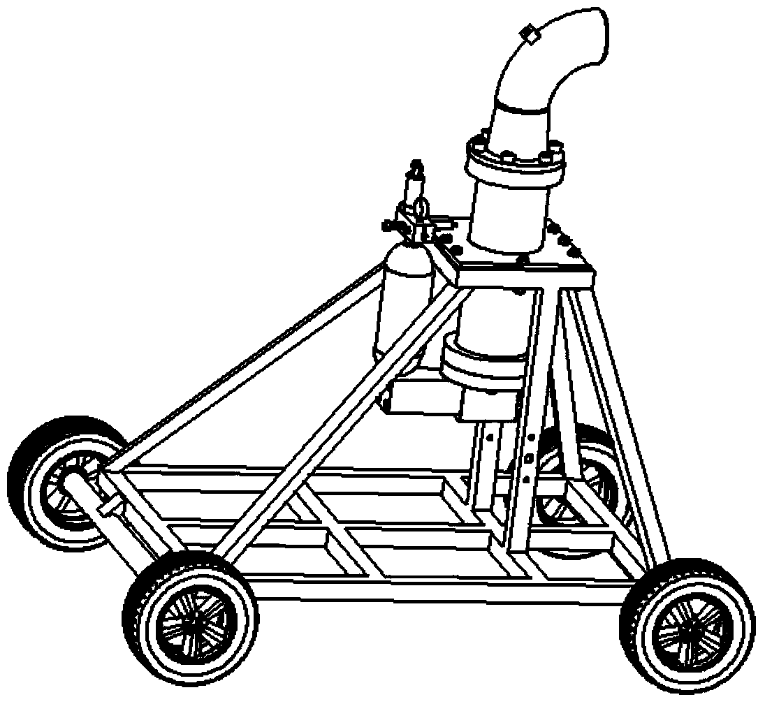 High-pressure gas pulse water monitor device