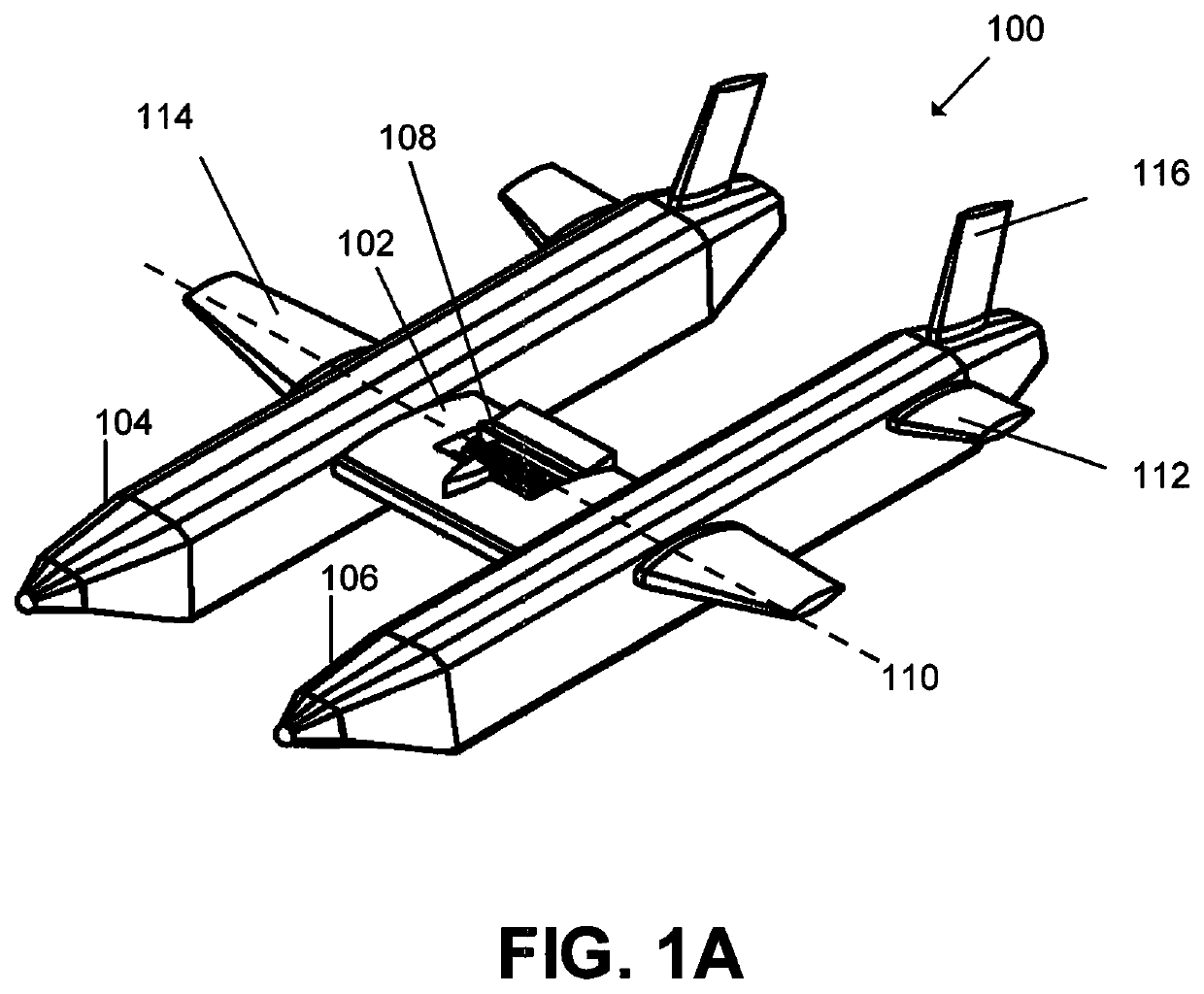 Center of gravity propulsion space launch vehicles