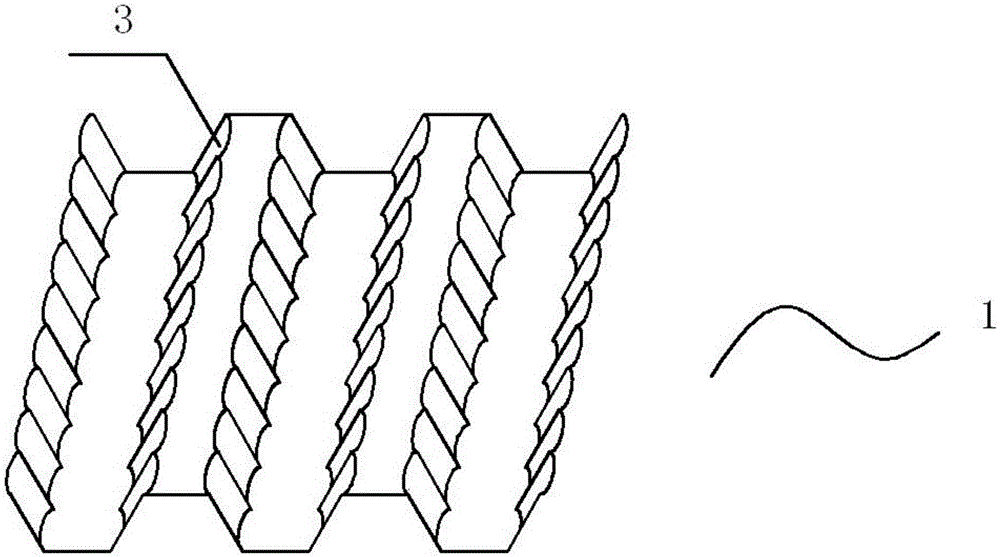 Marine tubular-type biofilm colonization filling material