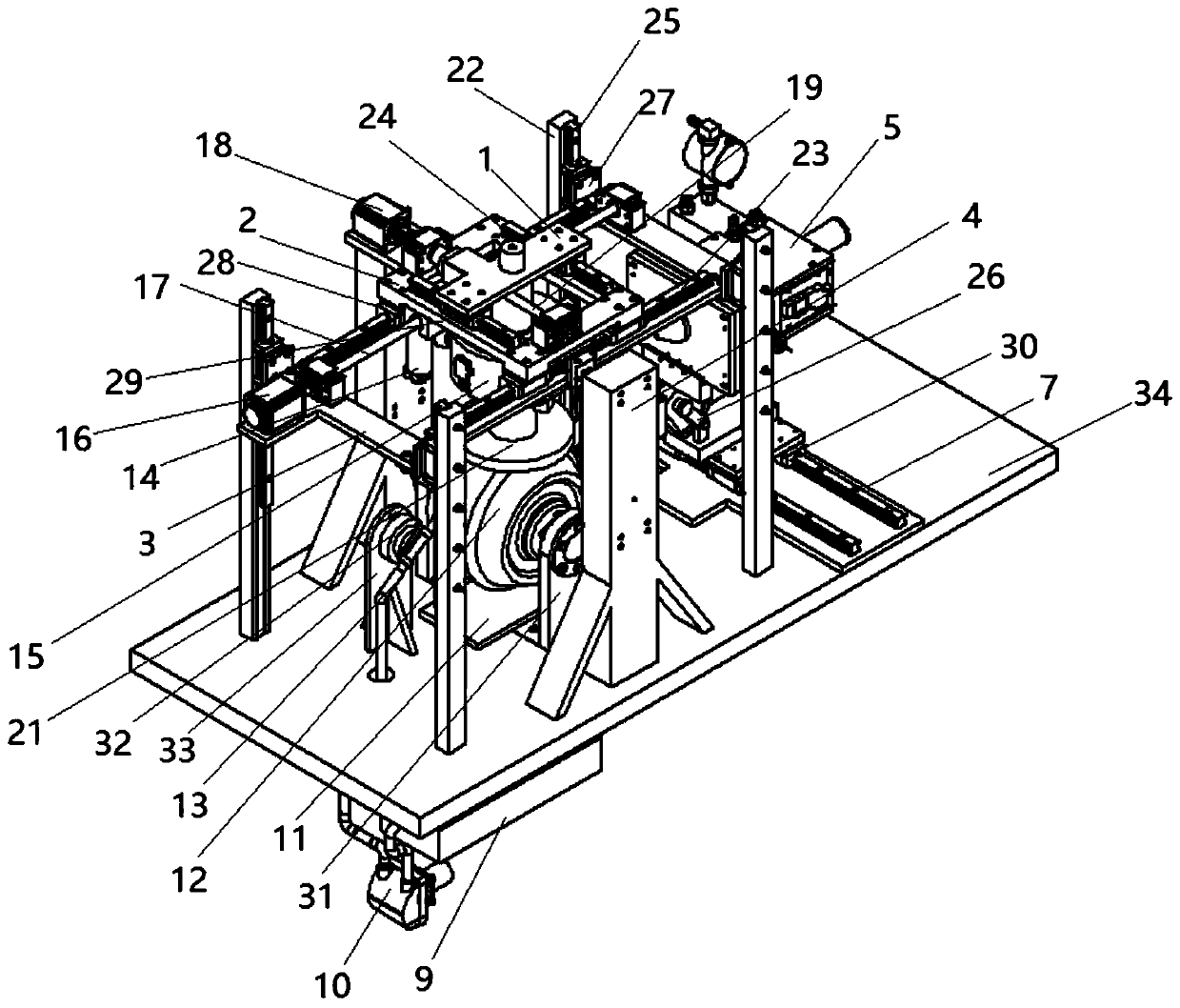 Laser and magnetorheological fluid coupling polishing device