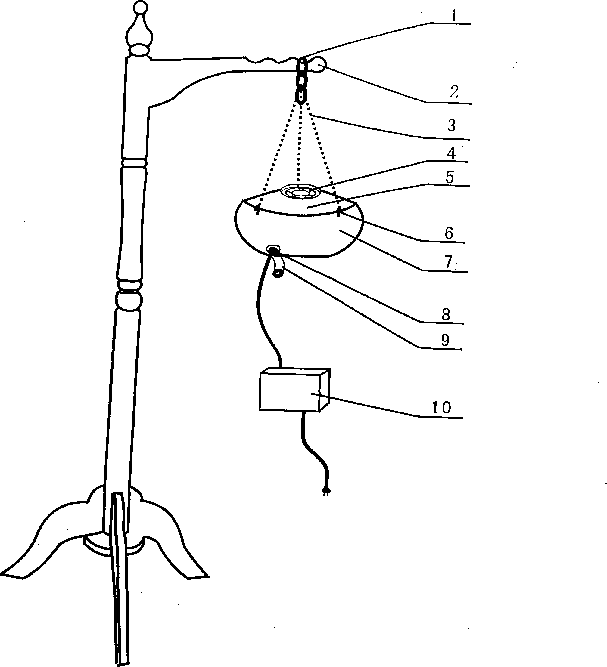 Laser moxibustion instrument