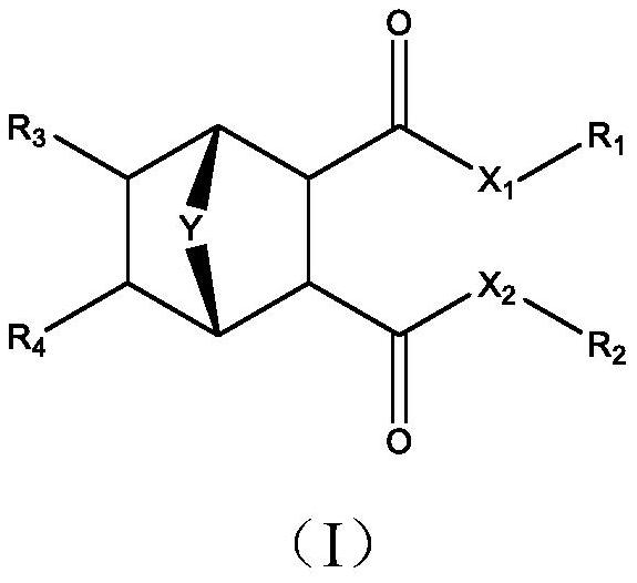 Cyclohexane dicarboxylic acid derivative with bridged ring, pharmaceutical composition comprising same, and application