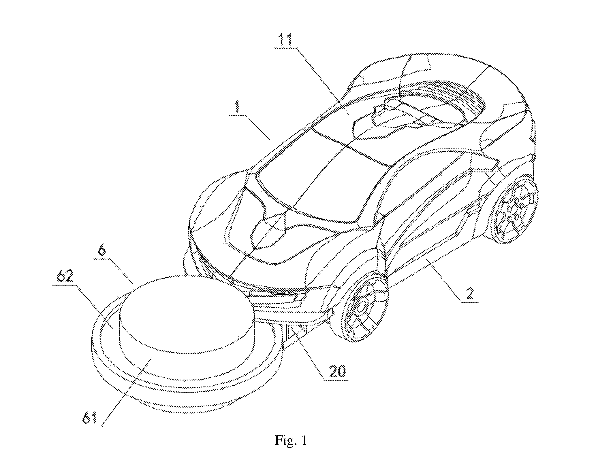 Flipping And Transforming Toy Vehicle Capable Of Gripping Toys