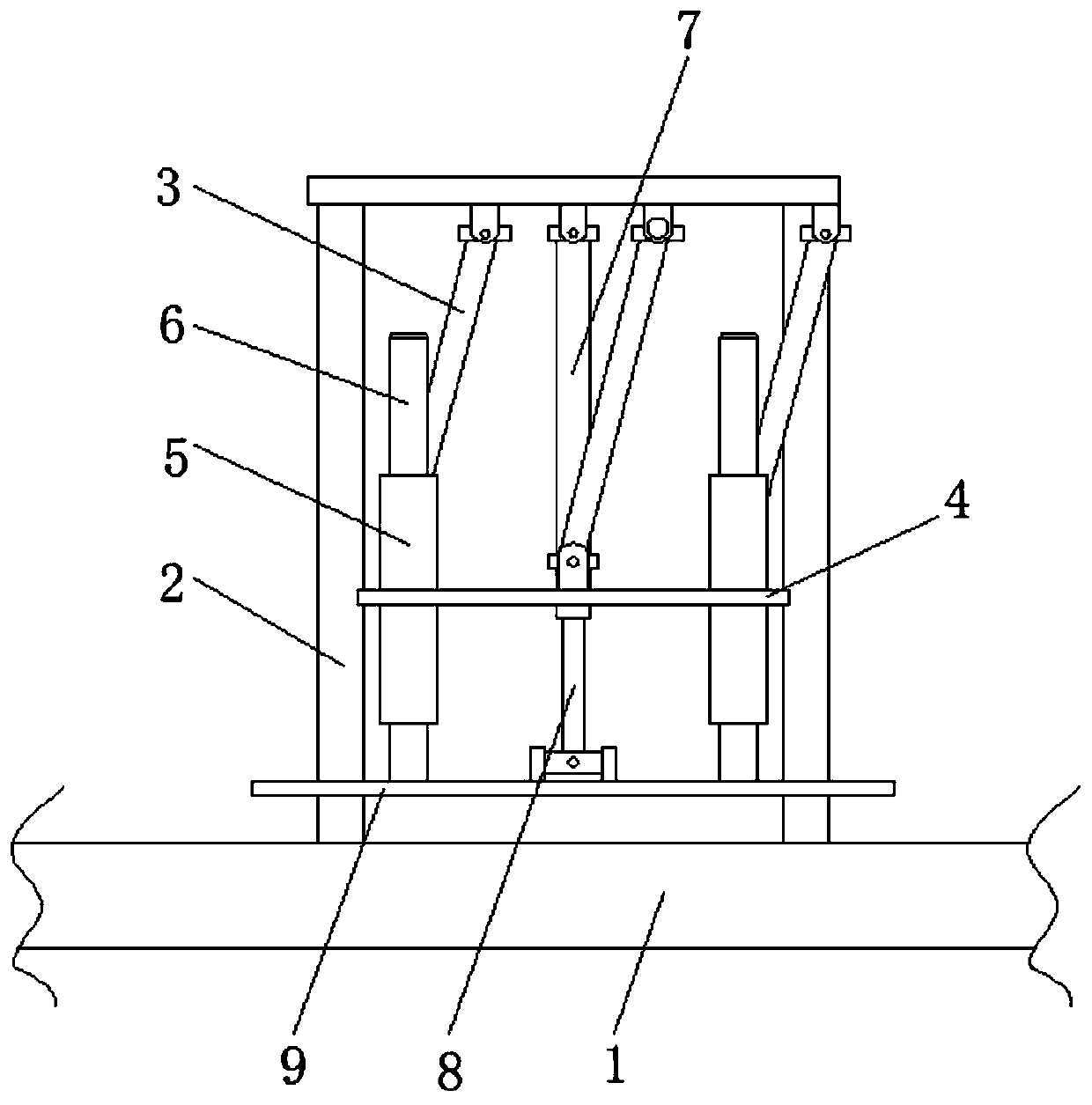 Textile swabbing cleaning and winding device based on mechanical transmission