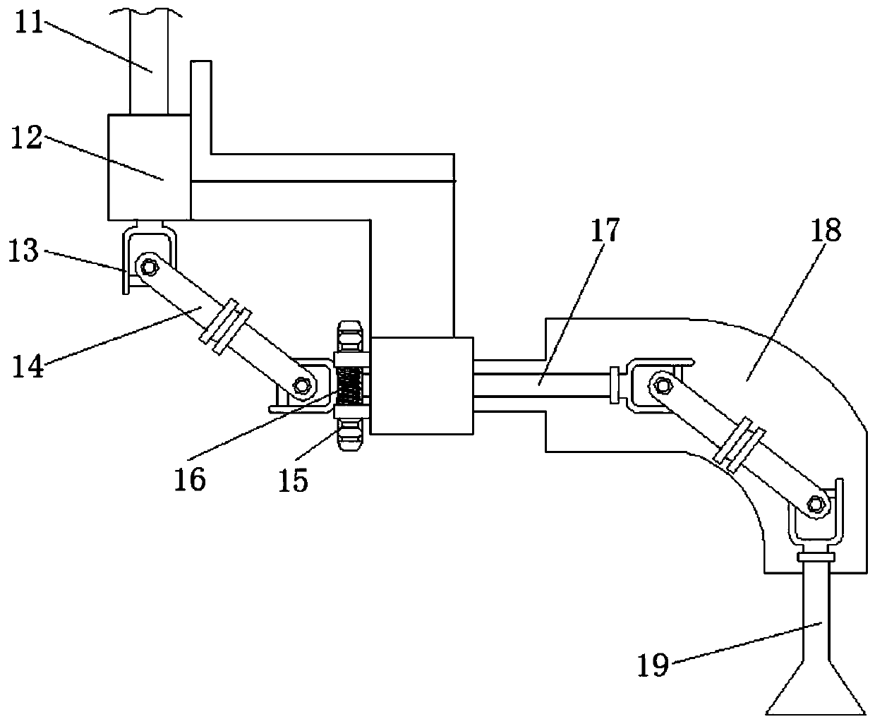 Textile swabbing cleaning and winding device based on mechanical transmission