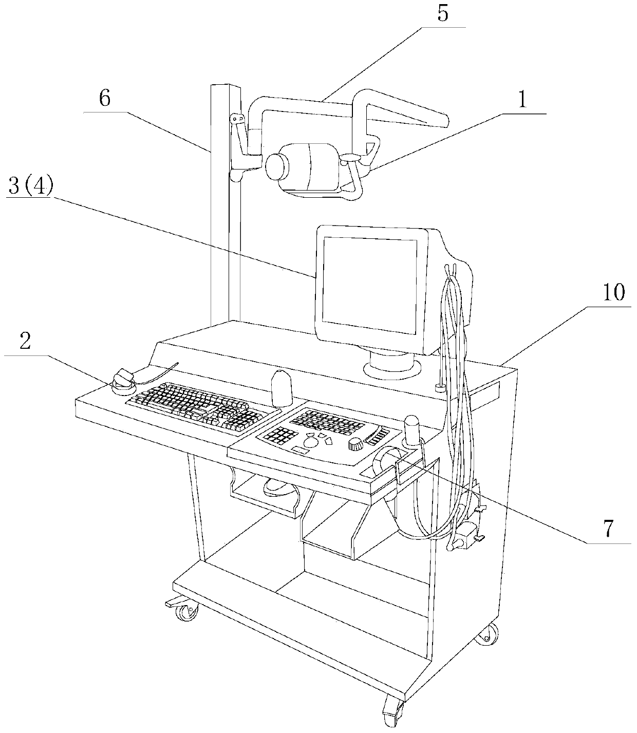 Triple-inspection comprehensive breast neoplasm diagnosis apparatus utilizing infrared thermography, guide pressure-sensitive palpation and ultrasonography and inspection method of apparatus