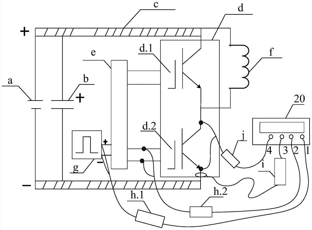 Performance test device for motor controller major loop of electric vehicle