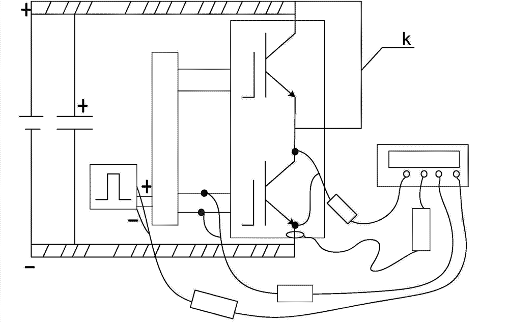 Performance test device for motor controller major loop of electric vehicle