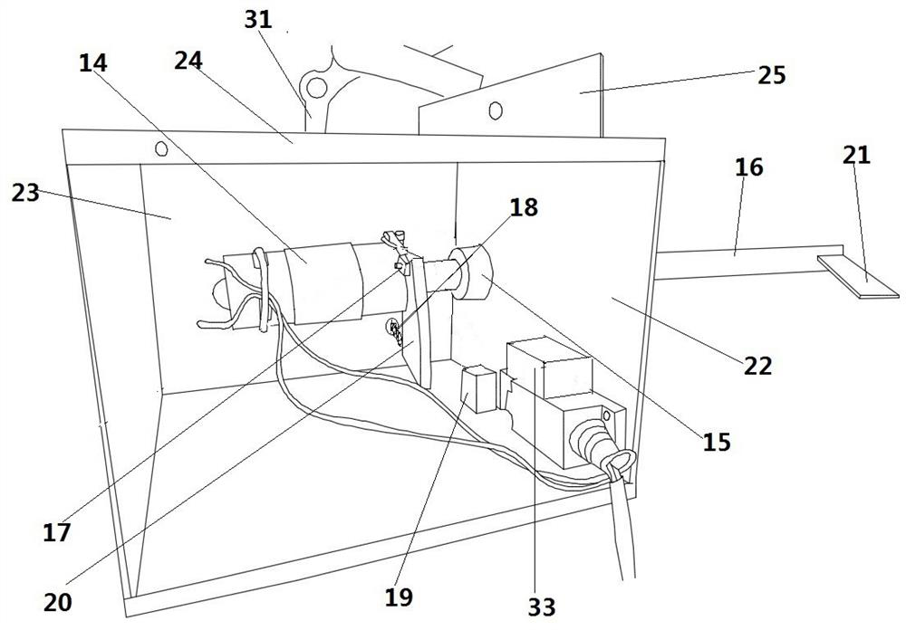 A material level detection device and method for a straw baler