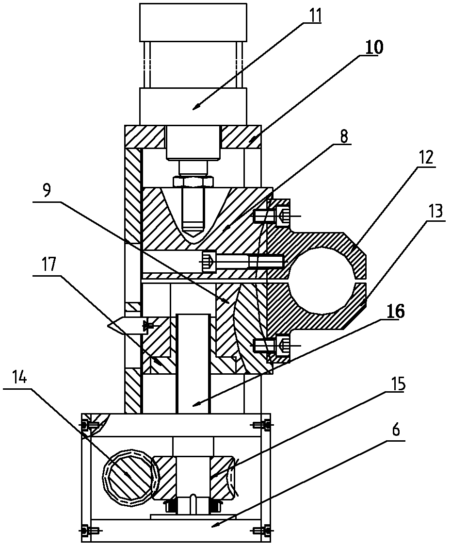 Clamping mechanism of pipe cutting machine