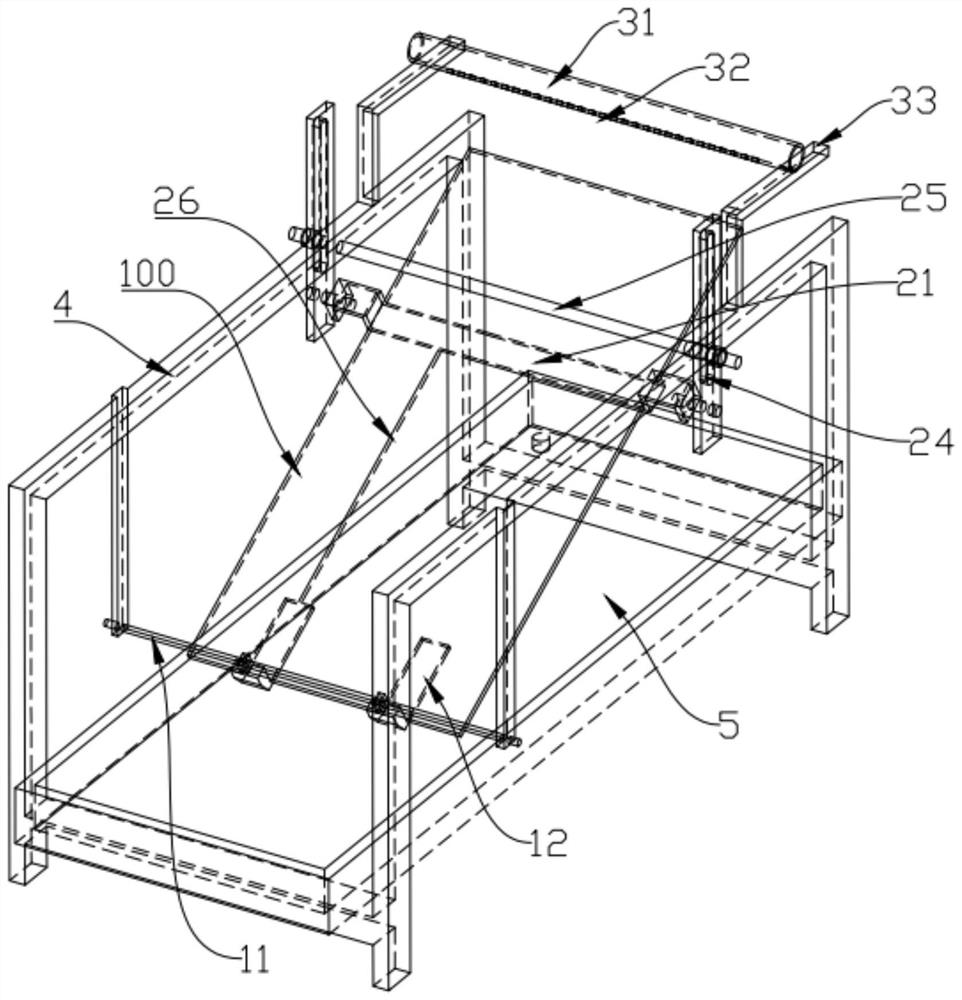 Liquid crystal glass substrate thinning etching equipment