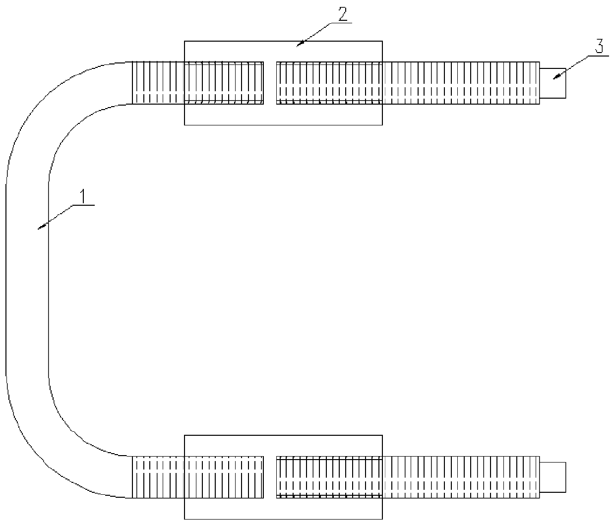 Embedded part for cable bridge laying and construction method thereof