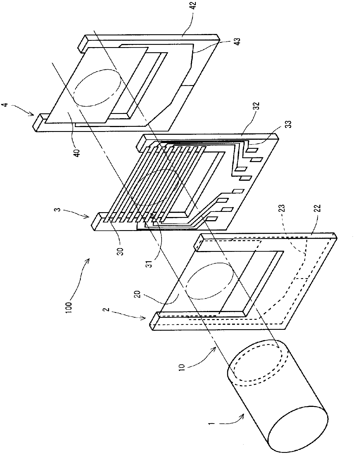 Graphite sheet for beam sensor, beam sensor electrode employing same, and beam sensor