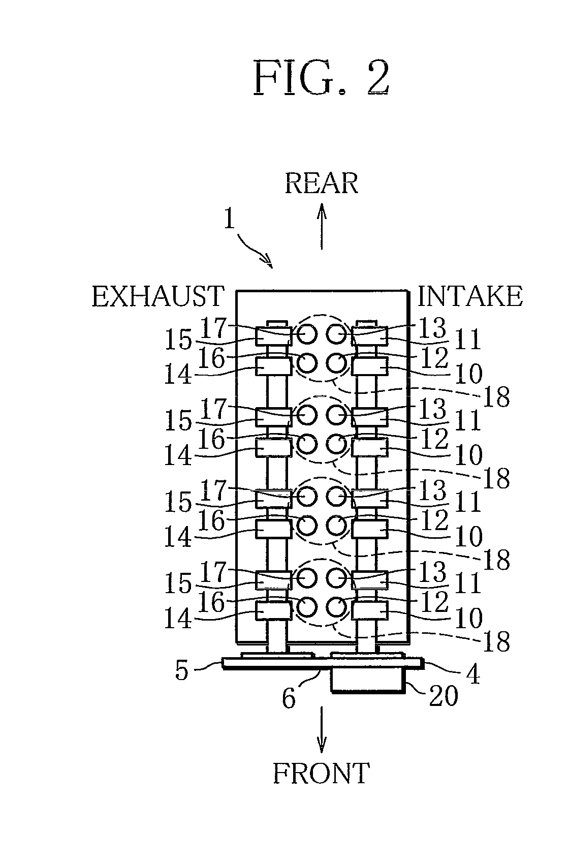 Internal combustion engine with variable valve gear