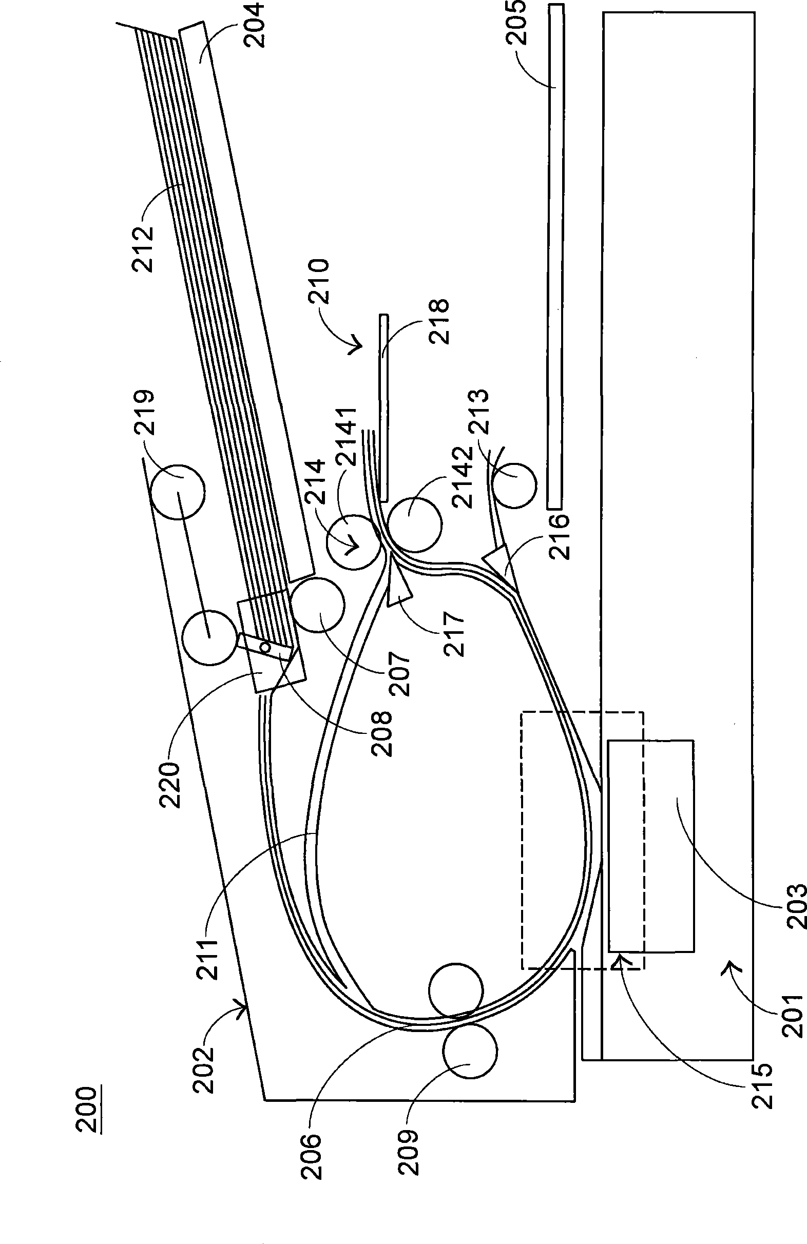 Double-faced scanning device