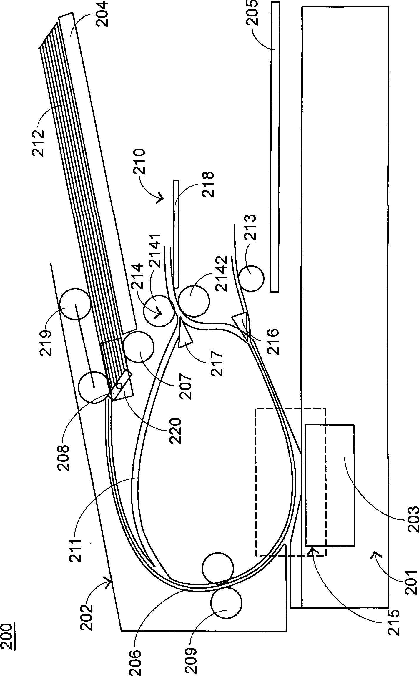 Double-faced scanning device