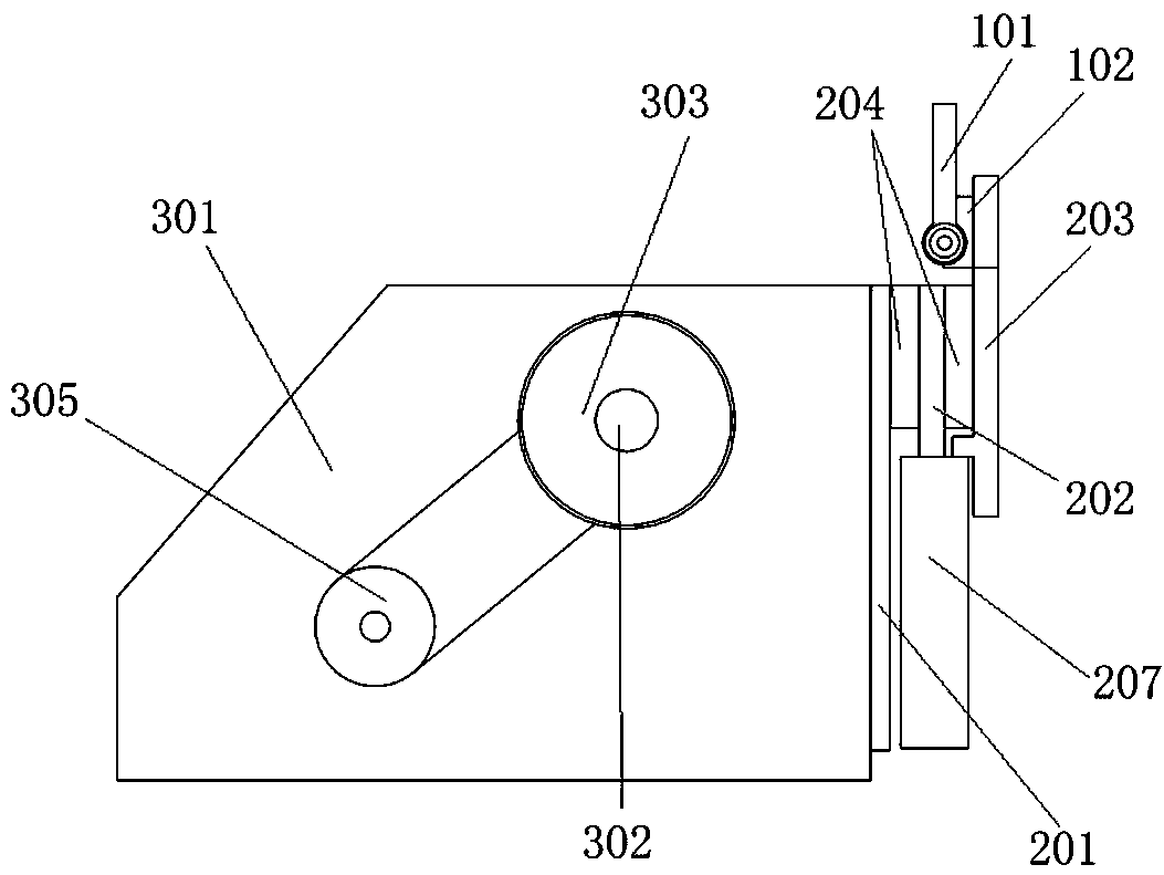 Shuttle vehicle shifting lever module, extending fork module and walking assembly and logistics shuttle vehicle