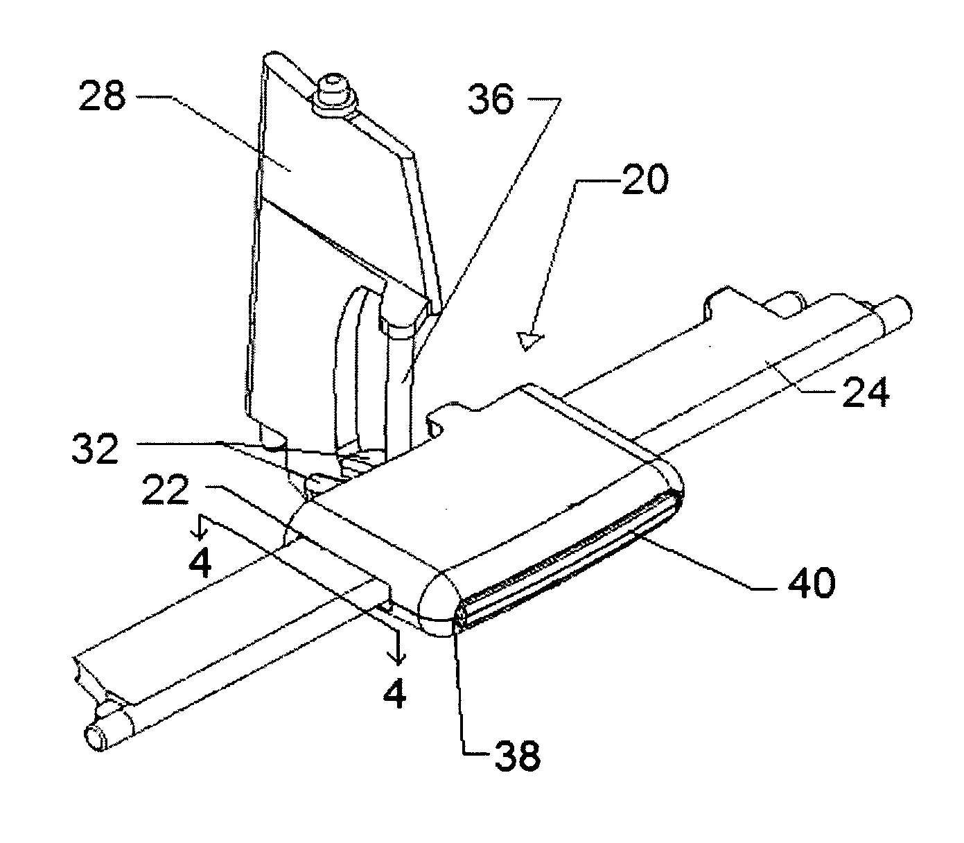 Single piece vane knob