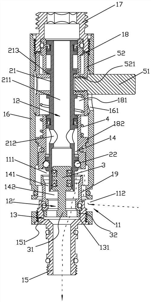 Waterway sliding switching device and water outlet device