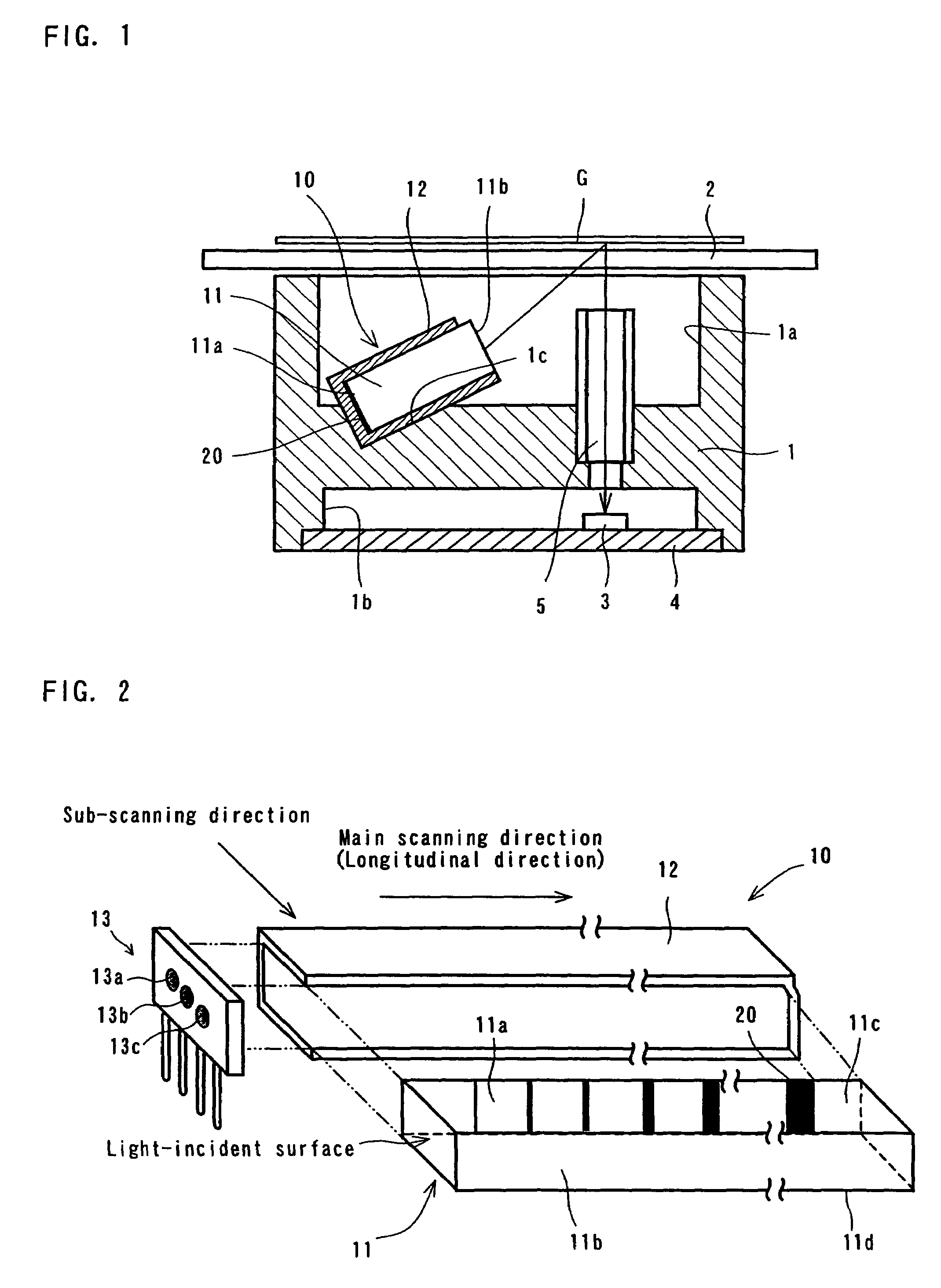 Line-illuminating device and image sensor