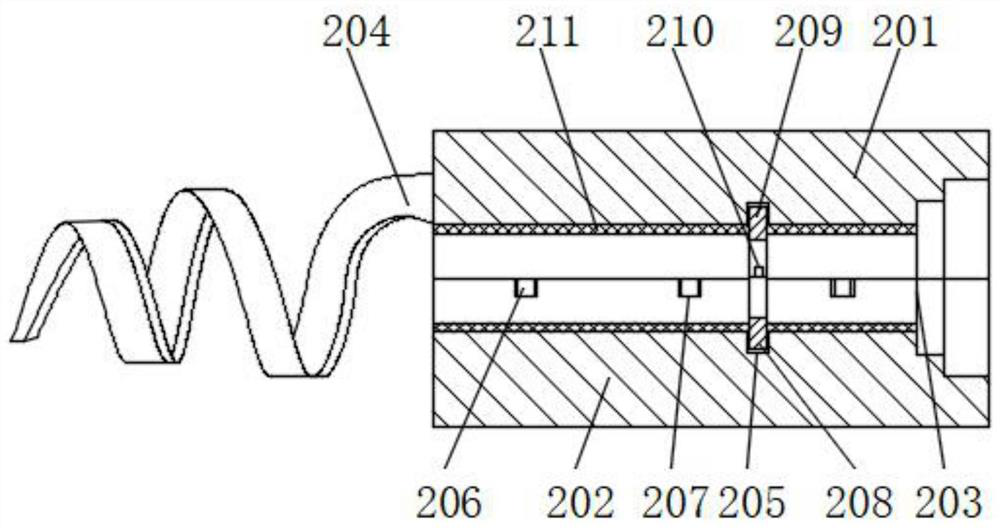 A carbon fiber anti-electromagnetic interference power cord assembly