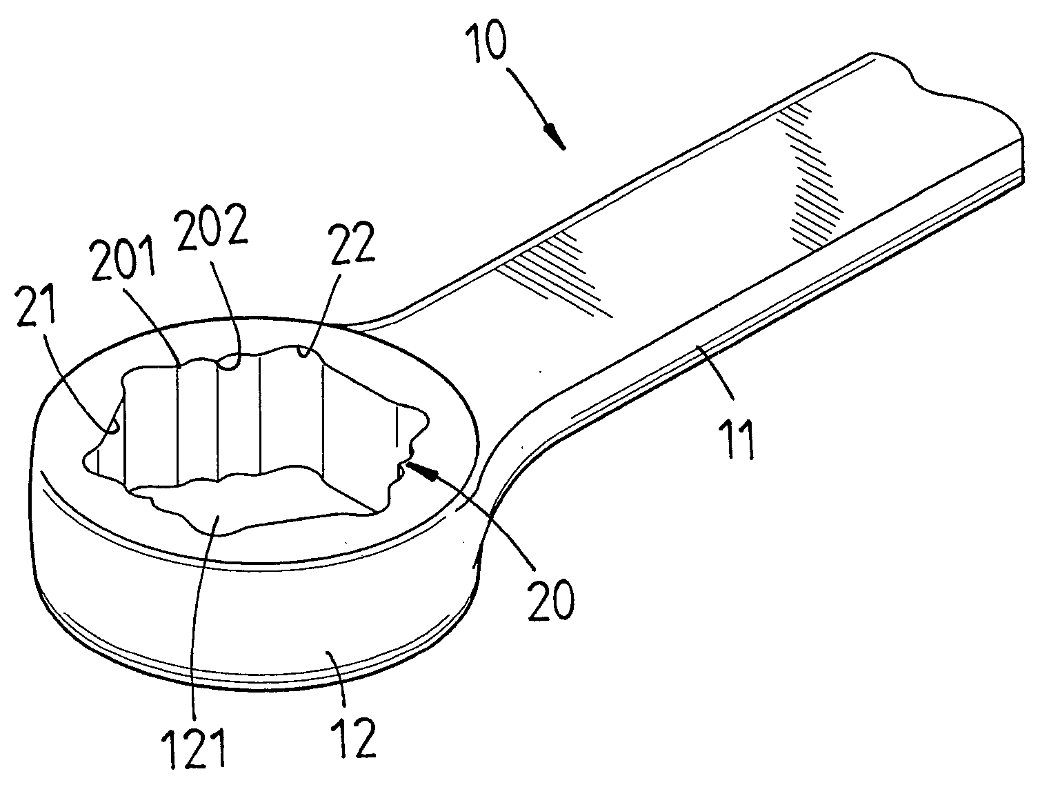 Clamping device for providing high twisting forces and low damage to screw device