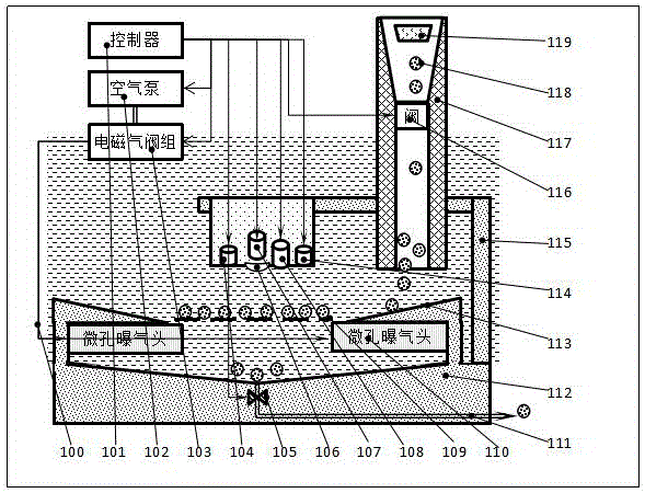 Bottom sediment monitoring system for culture ponds