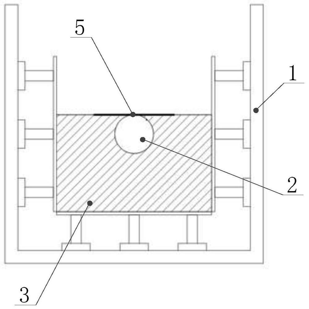 Method for simulating karst caves in different filling states and physical simulation test system