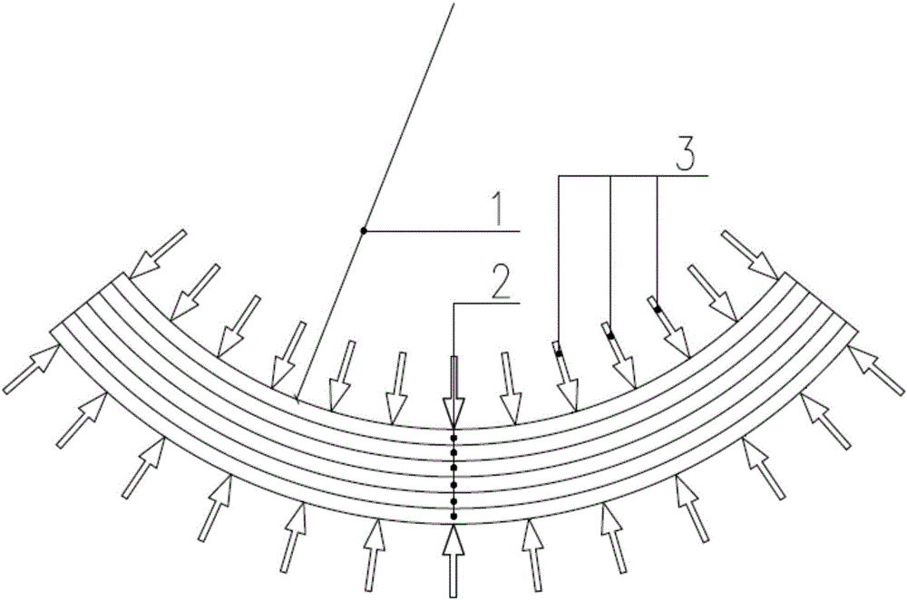 Arc laminated wood component forming method based on wood plasticity