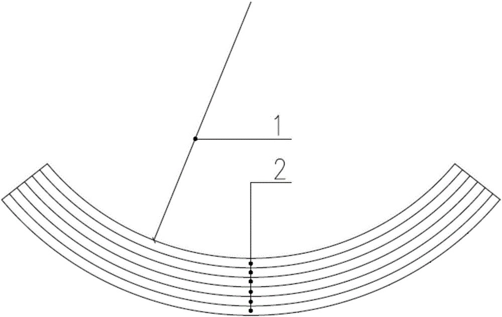 Arc laminated wood component forming method based on wood plasticity