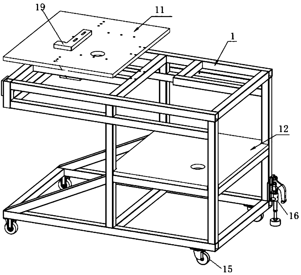 Lead-acid accumulator glue-filling device