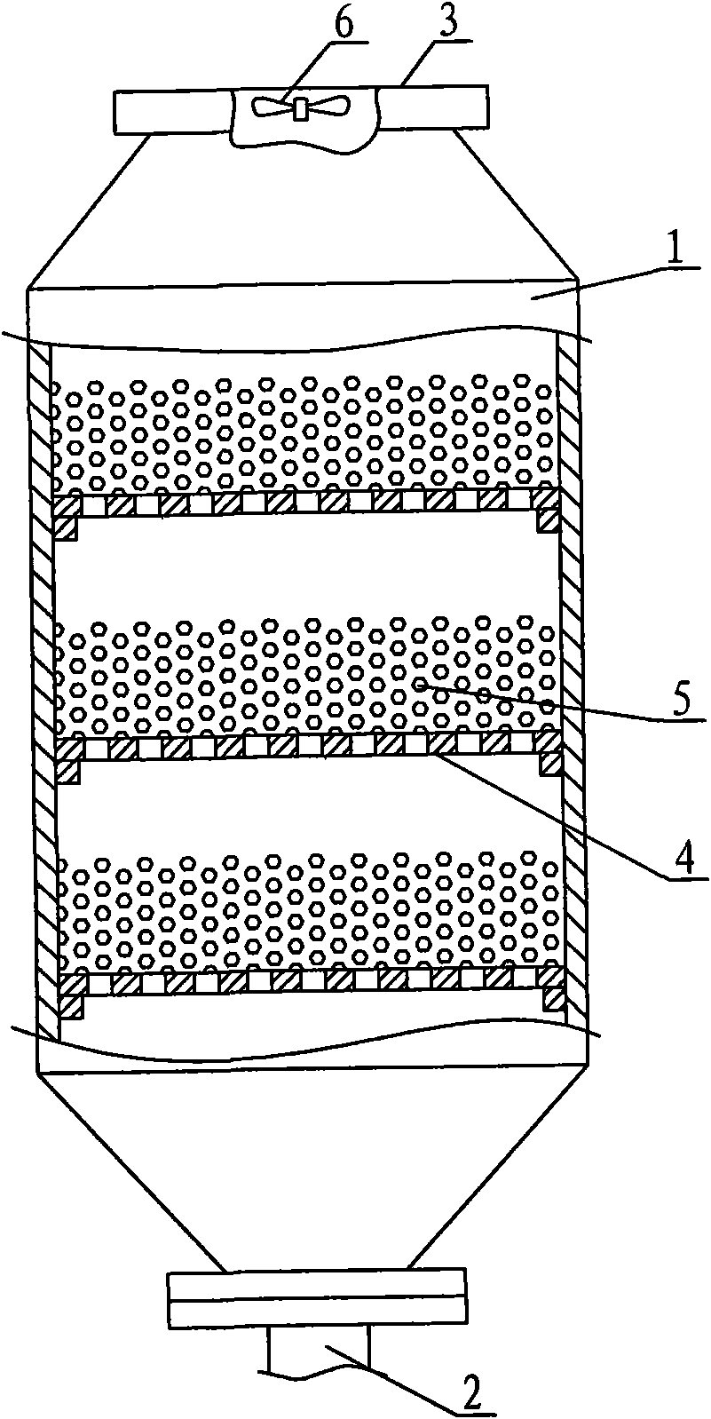 Flue gas mercury removal device