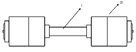 Dumbbell high-rise escape device