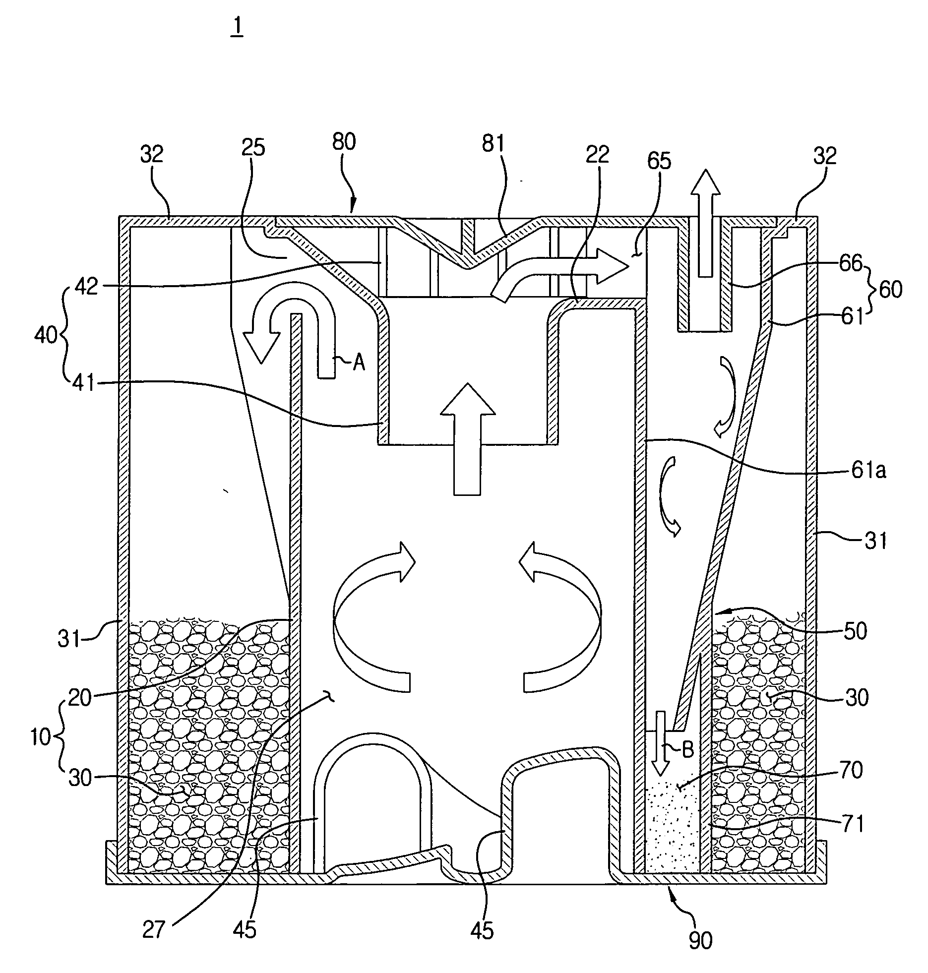 Multi-cyclone dust collector for vacuum cleaner