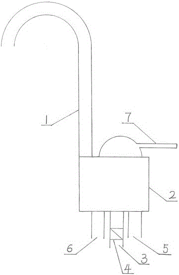 Special faucet to improve the safety of the heating heat exchanger