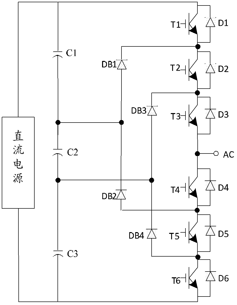 Four-level topological unit and application circuit thereof