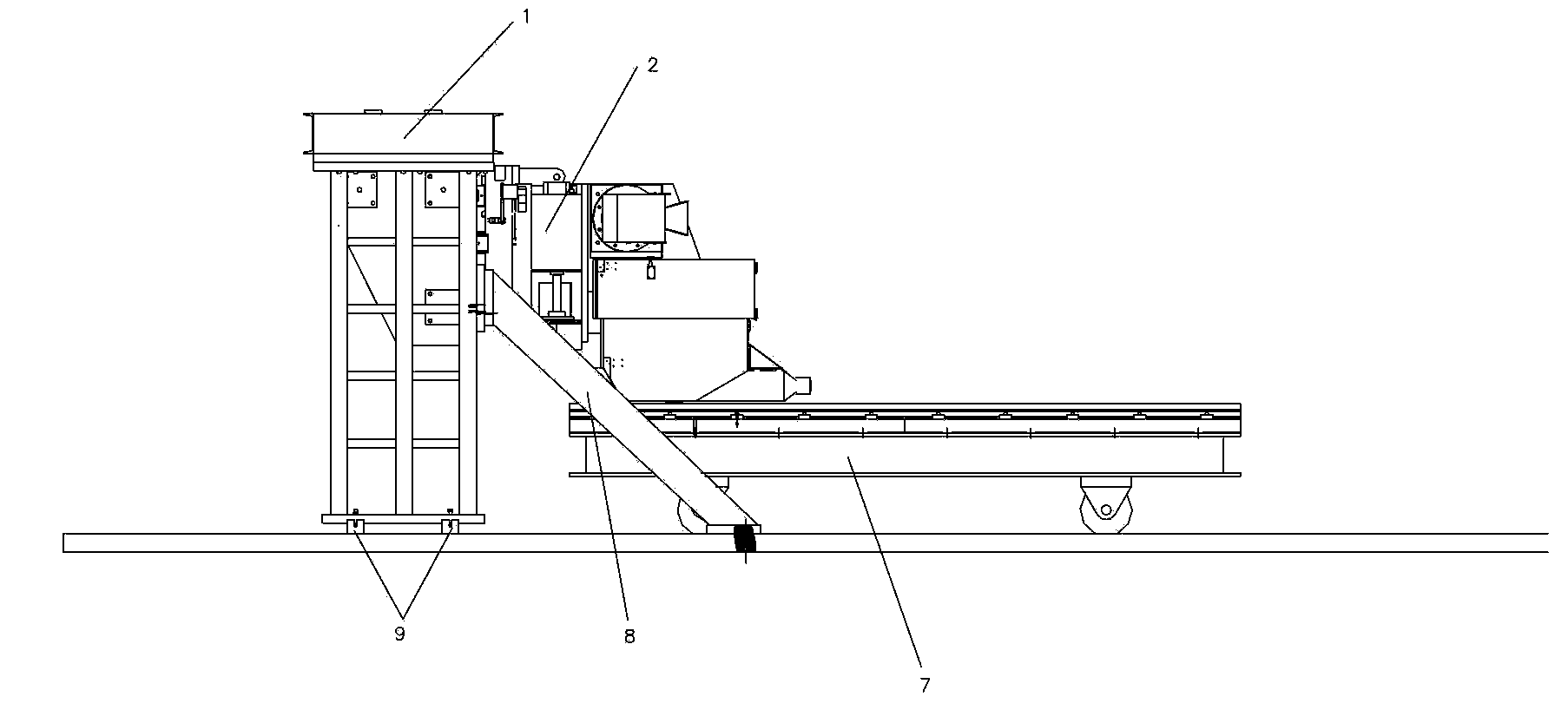 Test platform for steel-rail milling and grinding machine