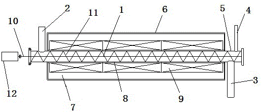 Fancy spiral electronic waste pyrolysis device