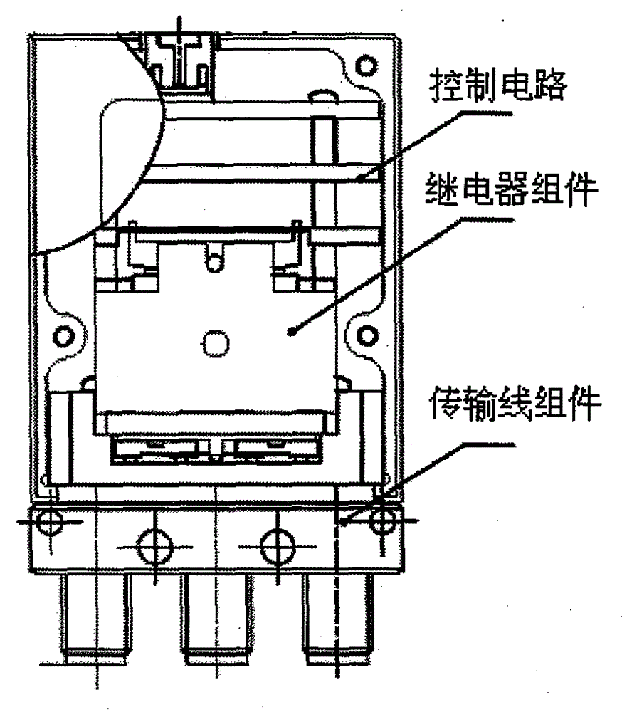 Small dual single-pole double-throw coaxial electromechanical switch