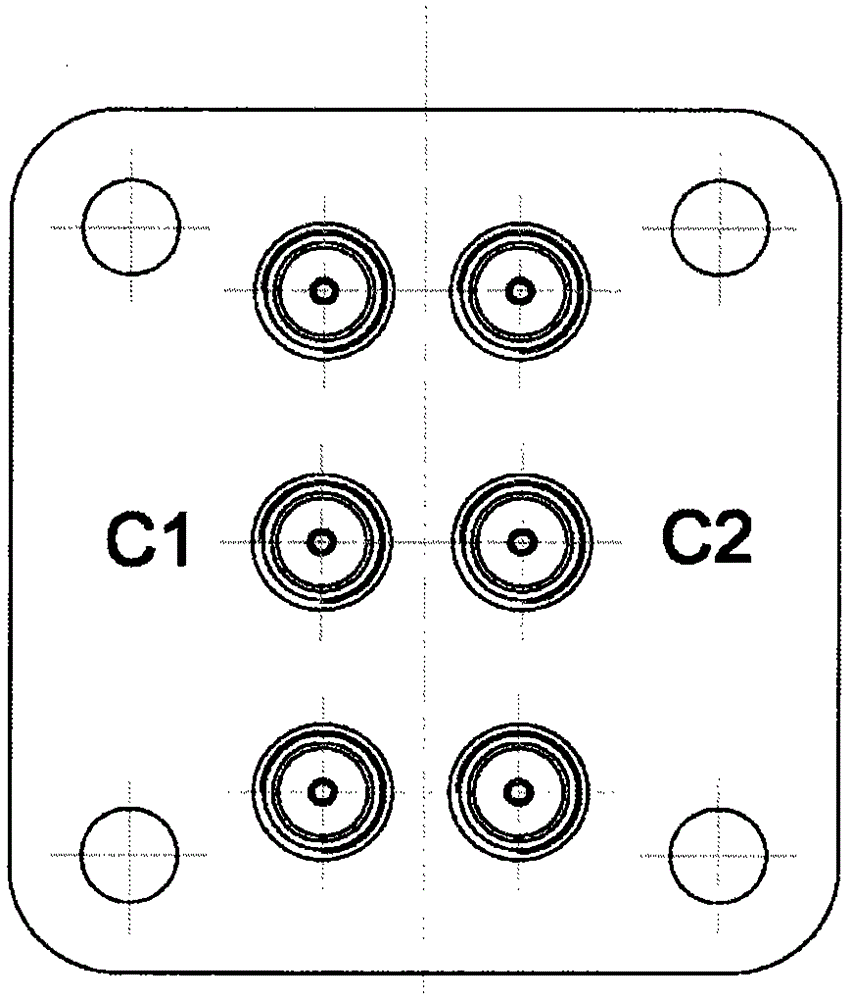 Small dual single-pole double-throw coaxial electromechanical switch