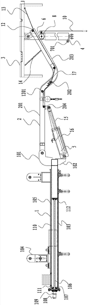 Device integrating pneumatic conveying, fully-mechanized excavating and supporting