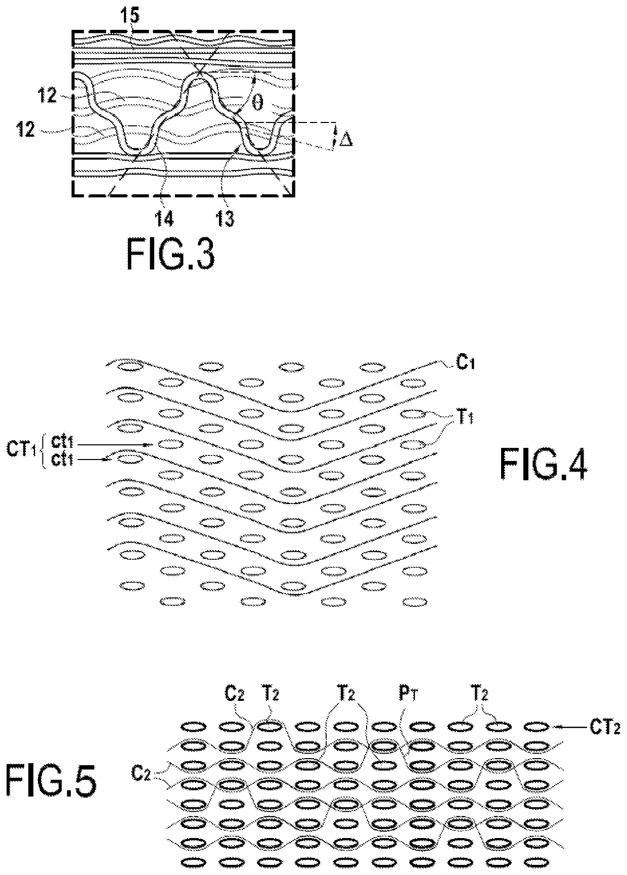 Fiber-reinforced composite part with increased vibration resistance