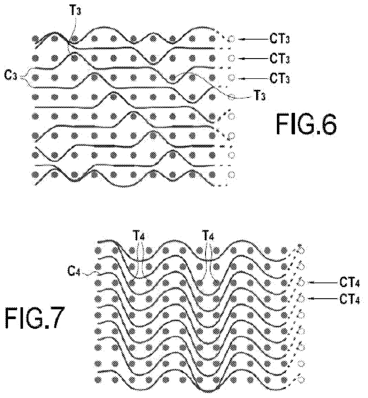 Fiber-reinforced composite part with increased vibration resistance