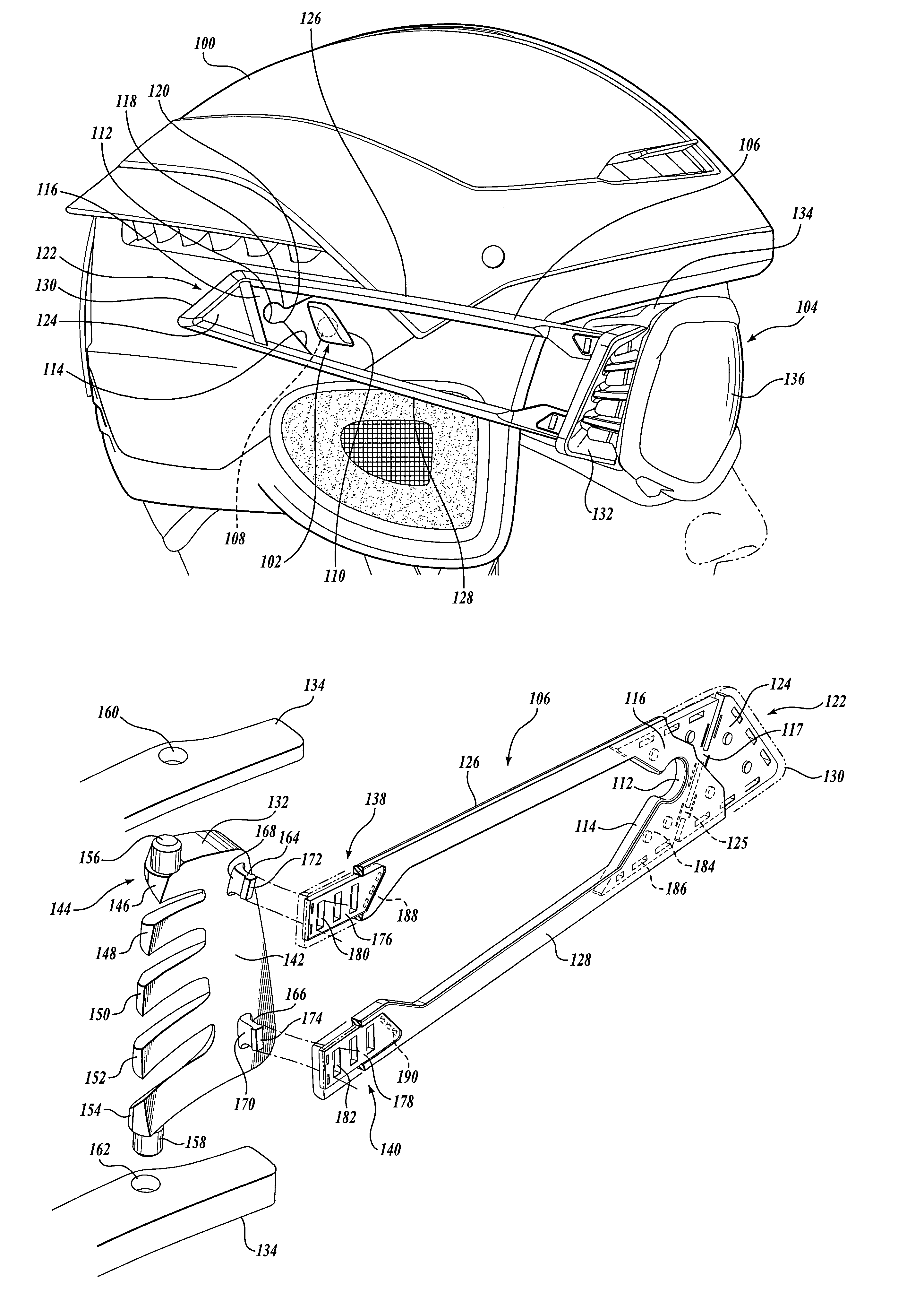 Banded goggles for a winter sports helmet