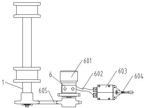 Self-braking support moving trolley