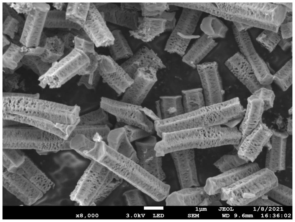 Preparation method of 2D/1D heterojunction photocatalyst and application of 2D/1D heterojunction photocatalyst in antibiosis