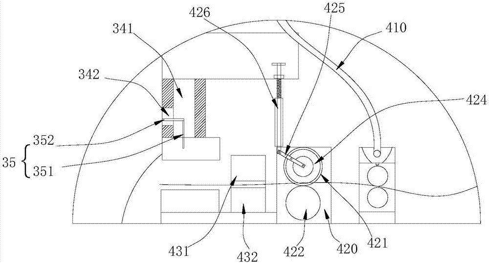 Stamping equipment for medicine bottle cap