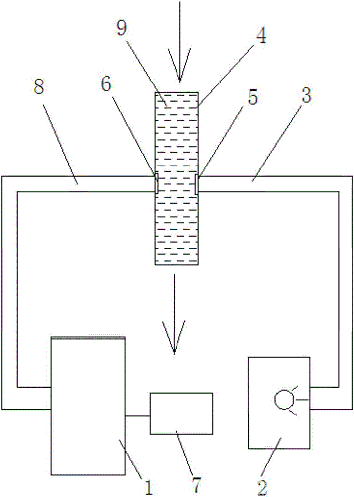 On-line water quality detector and on-line water quality detecting method