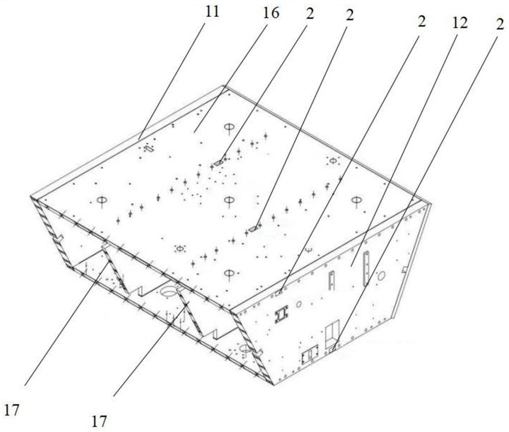 Satellite platform structure