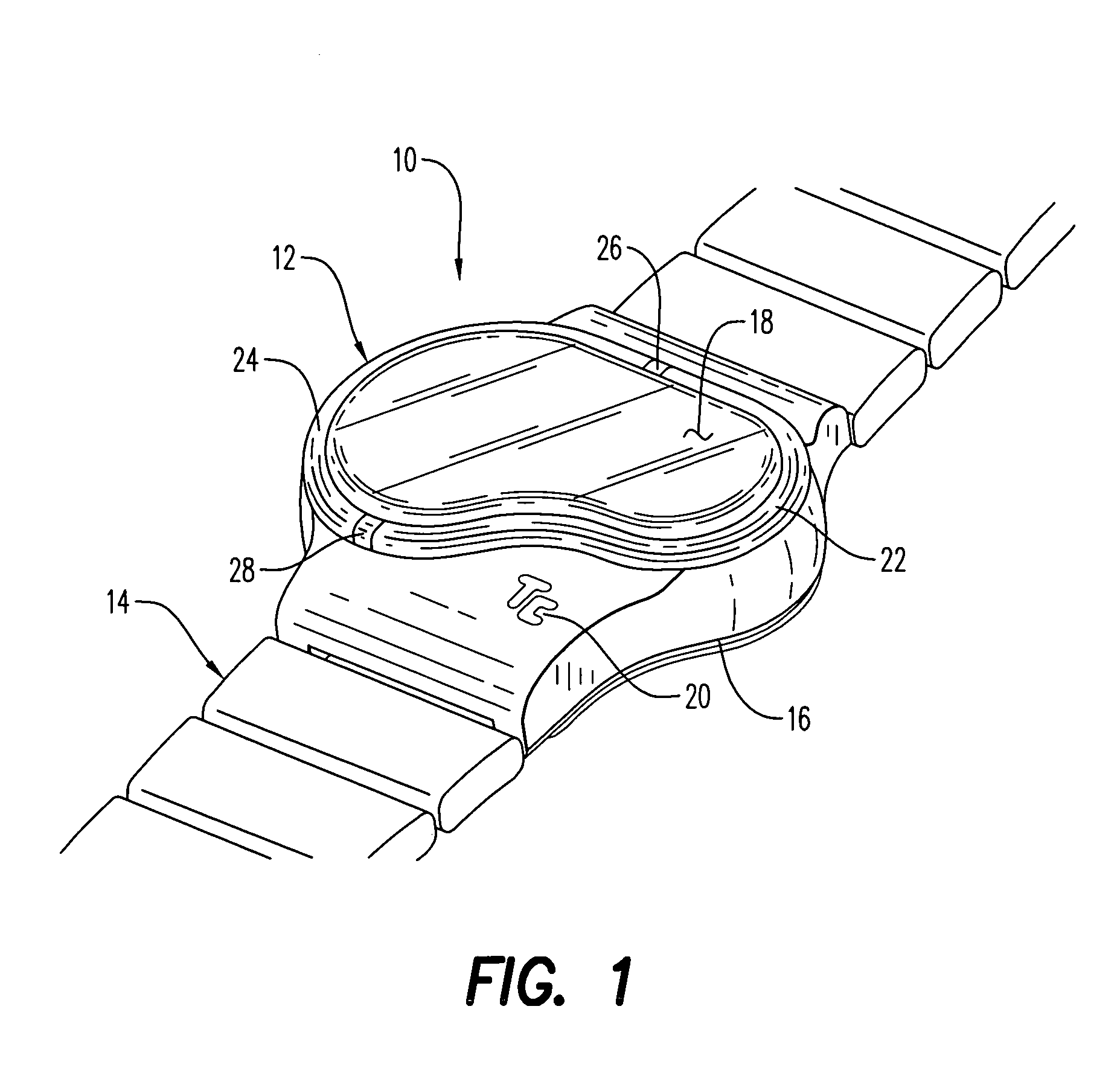 Electronic timepiece with inverted digital display